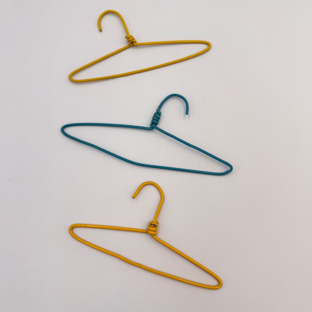 Vintage Wire Doll Clothes Hangers‎ | Color-Coated Metal | 1950s-60s